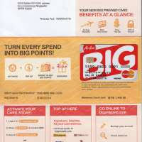 Prepaid cards and debit cards can help your control your spending. Malaysia Airasia Big Prepaid Mastercard Plastic 2016