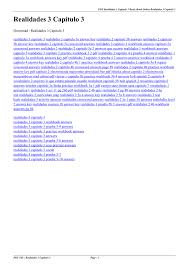 Realidades capitulo 5a answer key. Realidades 3 Capitulo 3