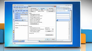 Outlook 2003 Turn Grammar Check And Spell Check On And Off Youtube