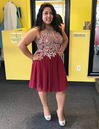 Halter Plus Size Short Burgundy Homecoming Dresses With Keyhole Plus Size Homecoming Dresses Burgundy Homecoming Dresses Burgundy Prom Dress