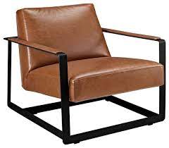 Check spelling or type a new query. Modern Contemporary Urban Design Living Accent Chair Brown Faux Leather Metal Contemporary Armchairs And Accent Chairs By House Bound Houzz
