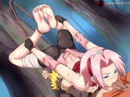 Sakura Haruno gets forced for a blowjob in a bondage situation 