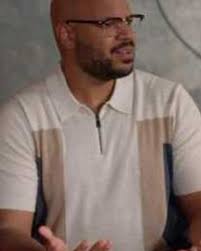 Grand Crew S02 Justin Cunningham Quarter Zip Polo Shirt