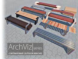 Explore modern outdoor dining furniture that helps you feast in style. Contemporary Outdoor Benches Archviz Series 3d Exterior Unity Asset Store
