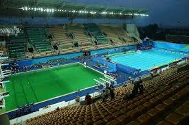 Here's a scientific look at the explanations offered by olympic officials. Rio 2016 Olympic Fart Smelling Pools Green Hue Caused By Hydrogen Peroxide Mix Up Abc News