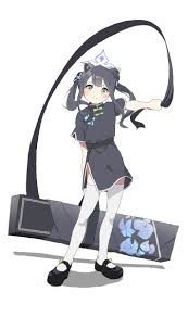 shun (blue archive) ,shun (small) (blue archive) 1girl solo long hair  looking at viewer blush smile