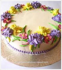 Flower birthday cake for same day flower delivery from sendflowers. Make A Flower Birthday Cake