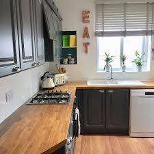 valspar gray shingle painted kitchen