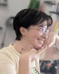 90s haircut realness with chocolate brown color for my favorite new  entrepreneur at the cutest new book store in Sydney! On The Same Page Books 