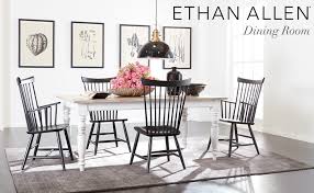 I purchased a $1, 500 ethan allen kitchen table, as we cleaned the table the finish softened and can be peeled off with a finger nail. Amazon Com Ethan Allen Miller Farmhouse Dining Table Large Rye Tables