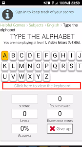 Typing alphabet 1 finger world record 1.951. Type The Alphabet For Android Apk Download