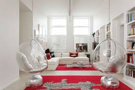 The yarn hanging chair adds a pop of bright colors to this contemporary fun teen bedroom with yarn hanging chair and photo accent wall. Add Bubble Chairs Into Your Living Room For Your Utmost Relaxation Top Dreamer