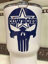 Punisher Dallas Cowboys Decal For Your Yeti Rambler Tumbler Ebay Cowboys Dallas Cowboys Yeti Rambler Tumblers