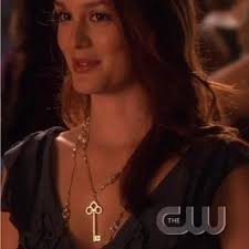 Tiffany and Co. Fleur de lis Key Necklace