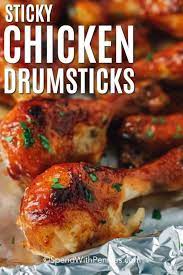 These Easy To Prepare Sticky Chicken Drumsticks Are Oven Baked And Come Out So Moist And J Drumstick Recipes Chicken Drumstick Recipes Chicken Recipes Boneless