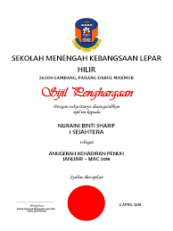 Walaupun sijil kehadiran penuh guru tidak memiliki natijah signifikan dalam rekod perkhidmatan, penghargaan yang diterima itu tetap memiliki nilai sentimental yang tersendiri. Dummy Sijil