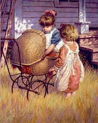 1000 Conceptsart Gim Daly Babies Cute Cuteness Pram Babycar Farm Hey Yard 1000concepts Home Homeyard Golden Golde Art Vintage Art Beautiful Art