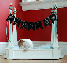 Shop our best selection of dog beds at hayneedle, where you can buy online while you explore our room designs and curated looks for tips, ideas & inspiration to help you along the way. Diy Upcycled Pet Bed From A Side Table For The 2014 Dogfencediy Com Diy Hackathon My So Called Crafty Life