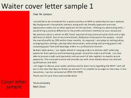 Online resume builder makes it fast & easy to create a resume that will get you hired. Waiter Cover Letter