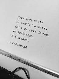 Listen to true love waits mp3 song by sweet little band from the album radiohead for babies free online on gaana. Pin By Jennifer Ariosa On Gift Ideas Radiohead True Love Waits Waiting For Love