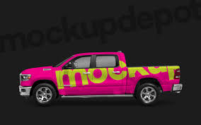 Dodge Ram Pickup Truck Mockup Dodge Ram Pickup Pickup Trucks Dodge Ram