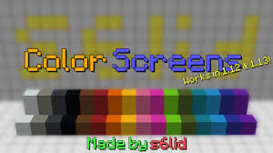 To make concrete, you have to craft concrete powder, first! Color Screens 1 13 Minecraft Texture Pack