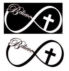 So, the next time you cough, draw an infinity symbol on a piece of paper, write health on one of the loops and keep it in your pocket. Infinity Sign With Believe Cross Svg File Tattoos With Kids Names Silhouette Stencil Infinity Sign