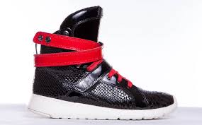 Black And Red High Tops Women S Black Anaconda Red High Top Gym Sneaker Sneakers Red High Tops Gym Shoes