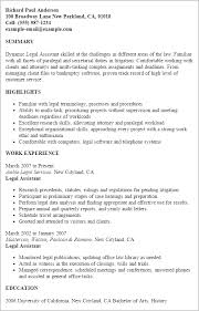 legal assistant resume ipasphoto