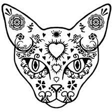 These pages can be obtained on each and every kind of topic. 2 Cat Sugar Skull 3 Tall Black 16cc651 Fused Glass Decals Sugar Skull Cat Skull Coloring Pages Sugar Skull Tattoos