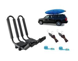 If your kayak is light enough for you to lift over your head easily, then you can try positioning it on the side of your vehicle to start. Amazon Com Mrhardware A01 Kayak Roof Rack For Suv Car Top Roof Mount Carrier J Cross Bar Canoe Boat 1 Pairs Sports Outdoors
