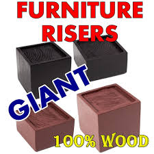 Furniture Risers Giant Solid Wood Colors Sizes Lift Raise Bed Lifter Sofa Furniture Risers Furniture Heavy Duty Furniture