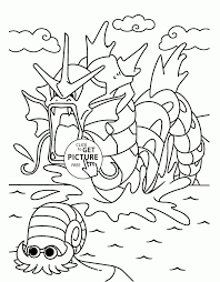 A coloring page with two very rare pokémon: Party Pokemon Coloring Pages