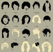 haircuts in music art print by pop chart lab by luckies