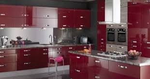 One Unique Modern Kitchen Red Kitchen Cabinets Modern Kitchen Design Kitchen Cabinet Design