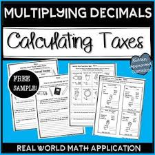 Multiple Step Menu Math Real World Freebie With Adding Subtracting And Multiplying Decimals To Help Your Students Understand Sal Math Real Life Math Decimals