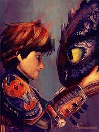 Hiccup And Toothless By Apfelgriebs On Deviantart Dipinti Disney Cartoni Animati Immagini