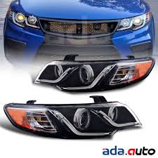 For 2010 2013 Kia Forte Coupe Sedan Ccfl Halo Led Drl Black Headlight G2 Set Ebay Motors Parts Accessories Car Truck Parts Ebay Kia Forte Kia Car