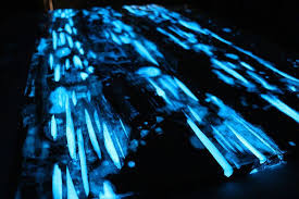 Guy Shows How To Make Glow In The Dark Table With Photoluminescent Resin Glow Table Dark Wooden Table Diy Table