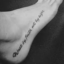 Jesus name in cursive tattoo; 20 Walk By Faith Not By Sight Tattoo Design Ideas For Men Corinthians 5 7 Ink Get Free Tattoo Design Ideas
