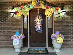 Spring Front Porch Decor Easter Front Porch Decor Easter Swags Easter Porch Decor