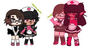 So I remade my ocs from gacha club into gacha life, since I made these two  in gacha club first- Complete glow down- Christ- They are, intresting??? :  rGachaClub
