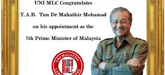 It is undeniable that tun dr mahathir mohamad, who recently turned 94 years old, is an advocate of healthy lifestyle. Uni Apro Joins Uni Mlc In Congratulating Tun Dr Mahathir Mohamad On His Appointment As Malaysia S 7th Prime Minister Uni Global Union