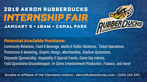 Rubberducks To Host 2019 Internship Fair On Jan 5 Akron