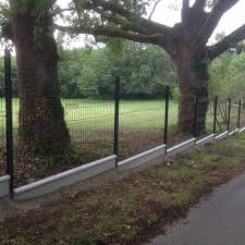 Kit 10ml Cloture En Panneau Rigide Avec Poteau H Avec Plaques Pvc Panneau Rigide Cloture Jardin Amenagement Jardin