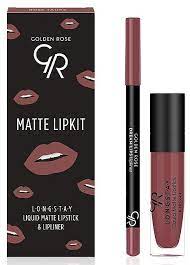I have two different colors of golden rose matte lipstick: Golden Rose Matte Lipkit Rose Taupe Make Up Set Lippenstift 5 5 Ml Lippenkonturenstift 1 4g Makeup Ch