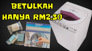 Cara mudah cuci mesin basuh. Cara Paling Jimat Bersihkan Mesin Basuh Youtube