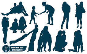 Mon and Son or Mother and Son Vector Graphic by adopik · Creative Fabrica