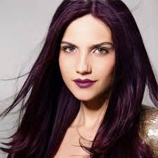 Plum Hair Color On Pale Skin Plum Hair Colored Hair Tips Hair Pale Skin