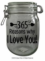 365 why you are awesome jar : 356 Reasons Why I Love You Sticker Add To Your Own Jar Tin Sticker Only Ebay